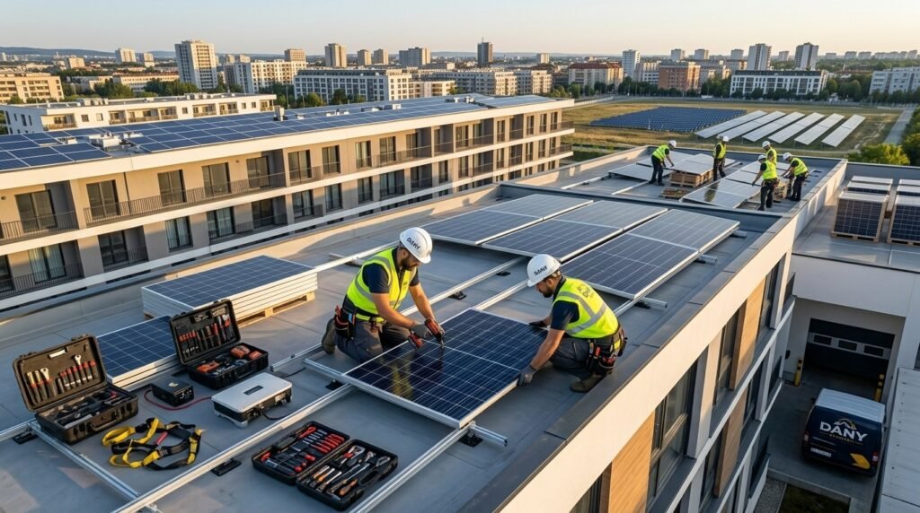professional solar installation